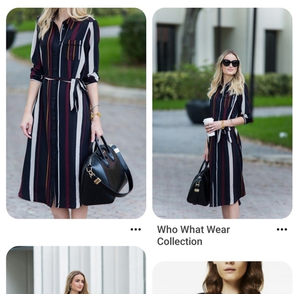 Who What Where Longline Multi Color Shirt Career Dress Size XS - Picture 2 of 12